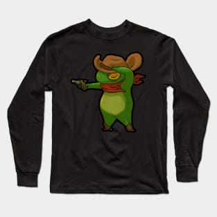 cowboy frog art Long Sleeve T-Shirt